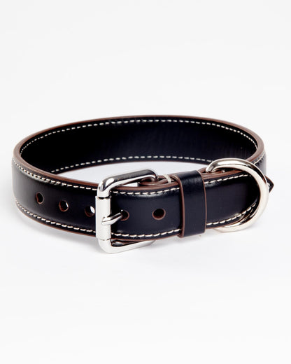 Leather Dog Collar in Black