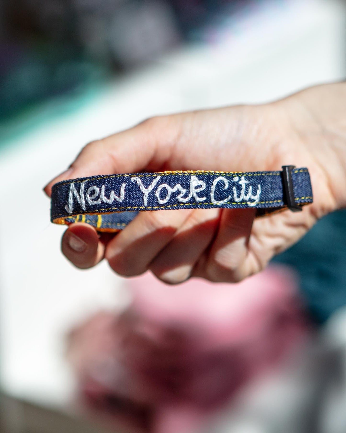 Hand Embroidered Dog Collar
