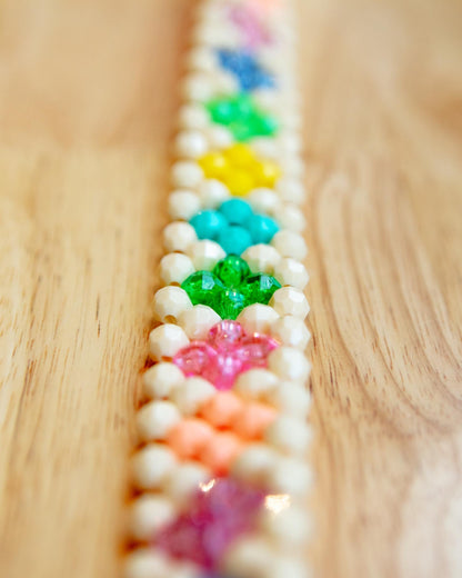 Broadway Beaded Dog Collar in Matinee